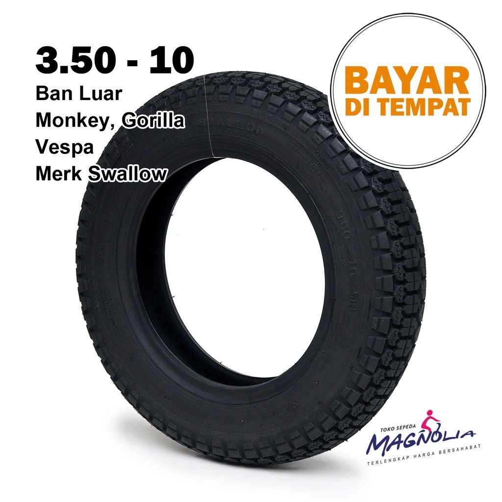 Ban Luar Vespa Ring 10 - 3.50 Gorilla Monkey Swallow
