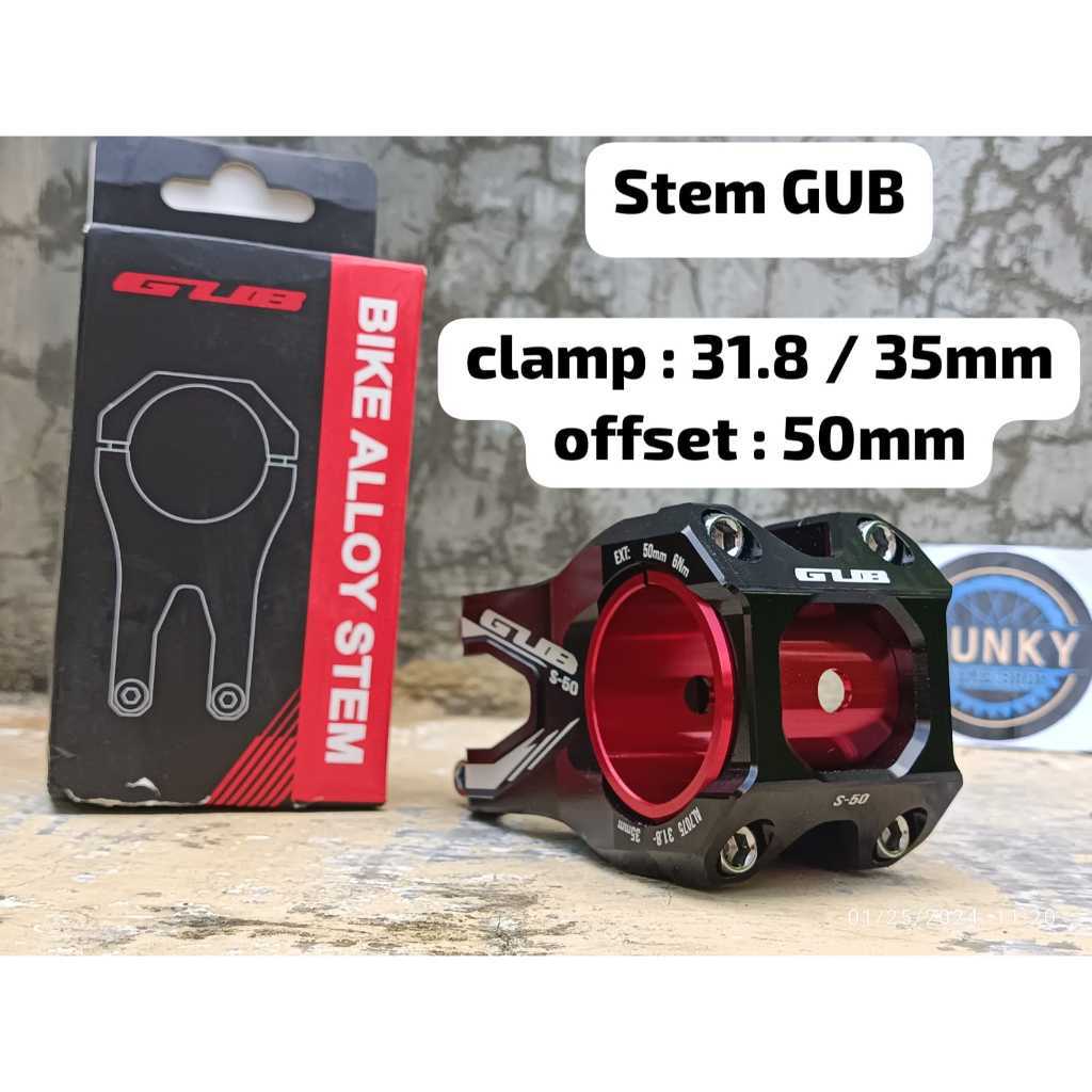 Foto GUB Stem 35 x 50 Panjang 50mm diameter clamp 35 mm atau 31.8 not entity MTB