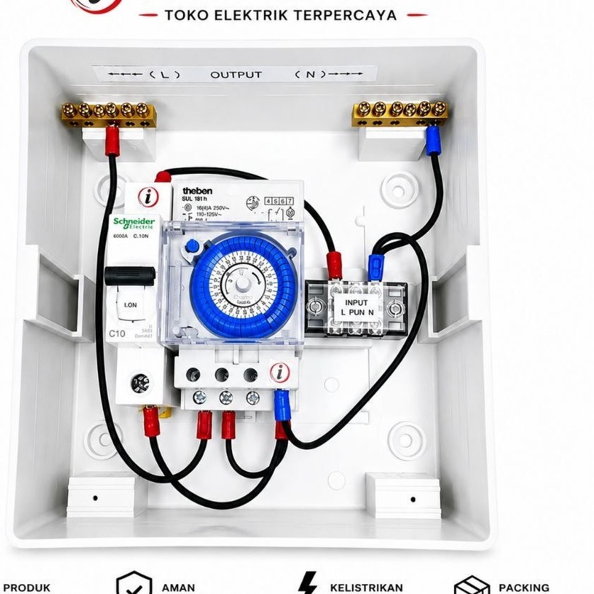PANEL LAMPU TIMER ANALOG THEBEN SUL181H panel timer lampu