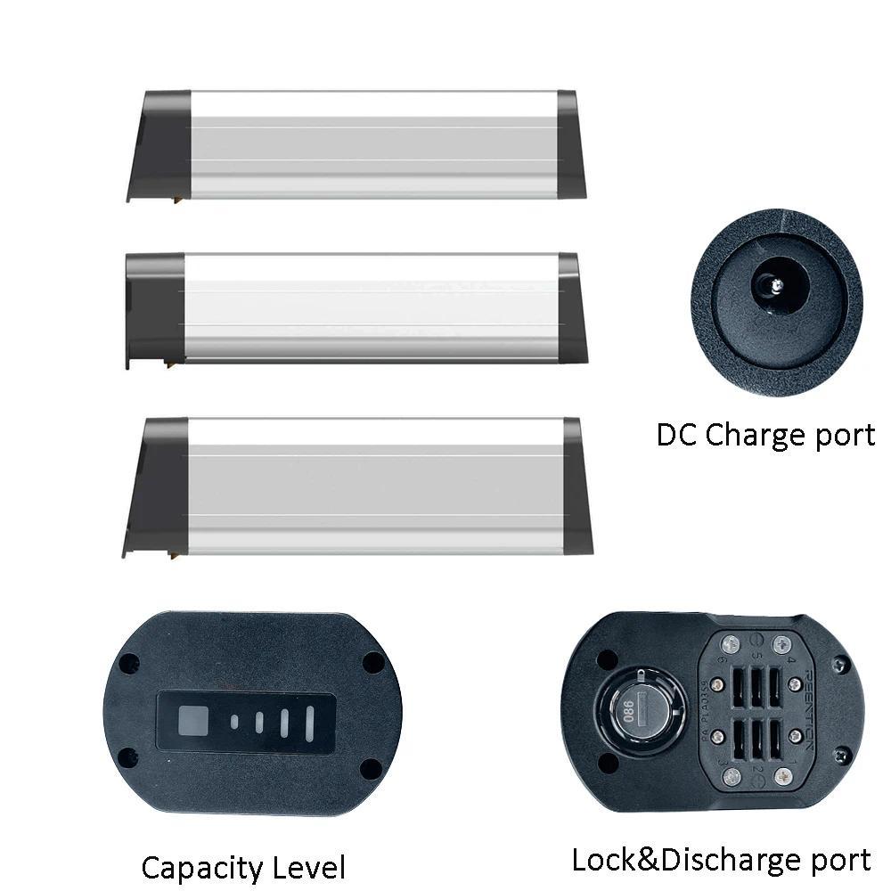Foldable Electric Bike Lithium Battery 36V 104Ah 48V 128Ah 13Ah 14Ah 500WH Replace Upgrade HIMO Z16 