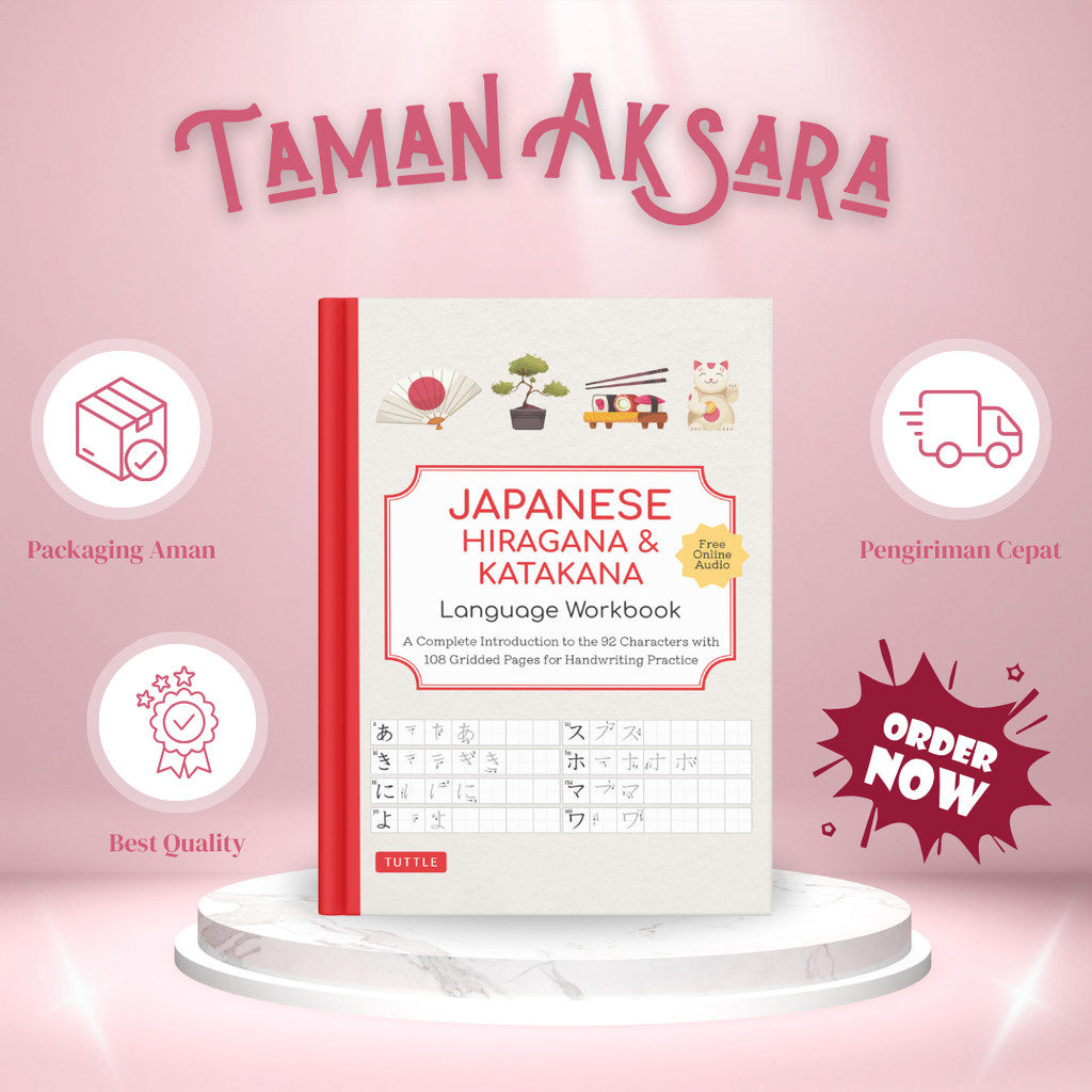 Buku Belajar Bahasa Jepang | Japanese Hiragana & Katakana : Language Workbook
