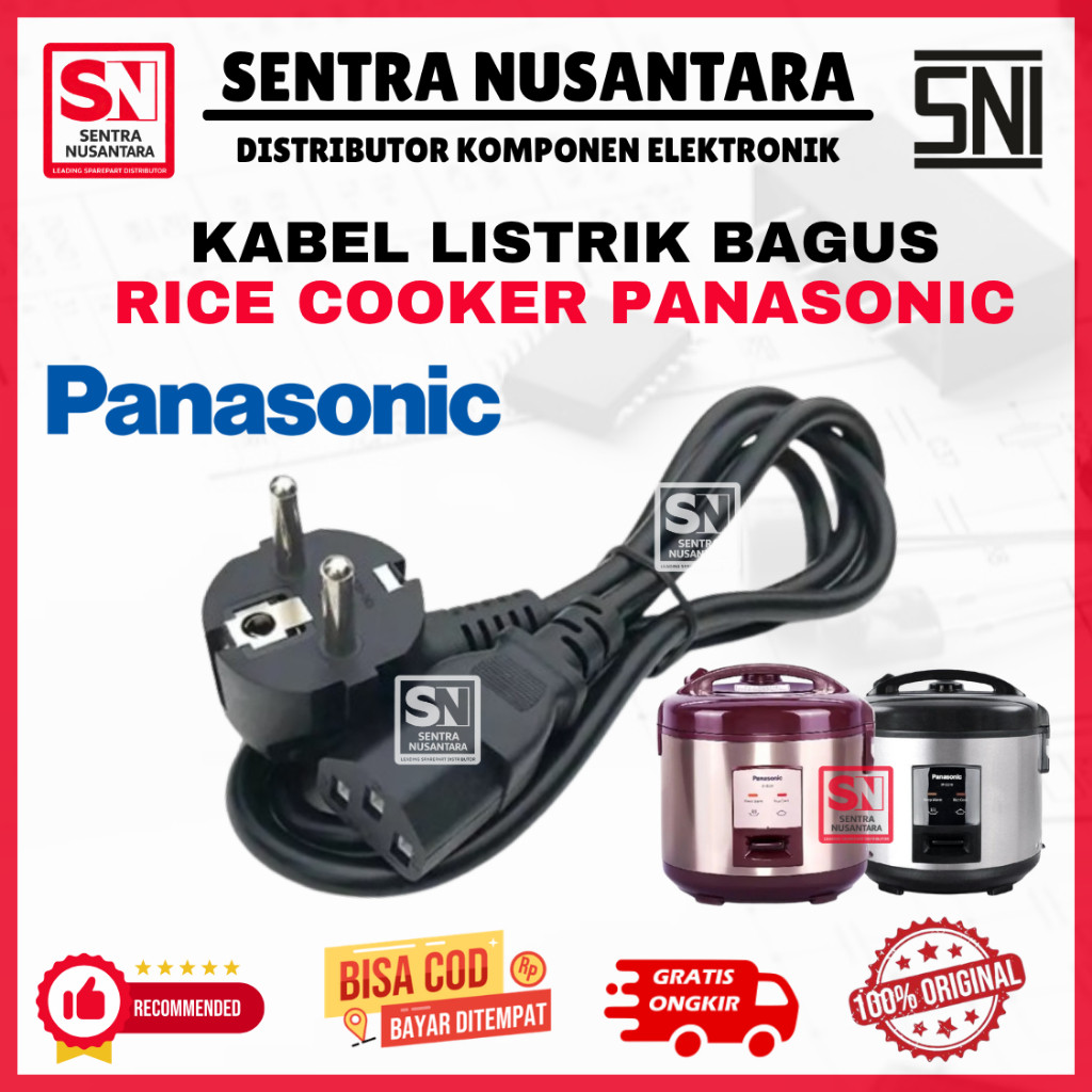 KABEL RICE COOKER MAGICCOM PANASONIC | COK KABEL MAGICCOM PANASONIC | KABEL LISTRIK MAGICCOM PANASON