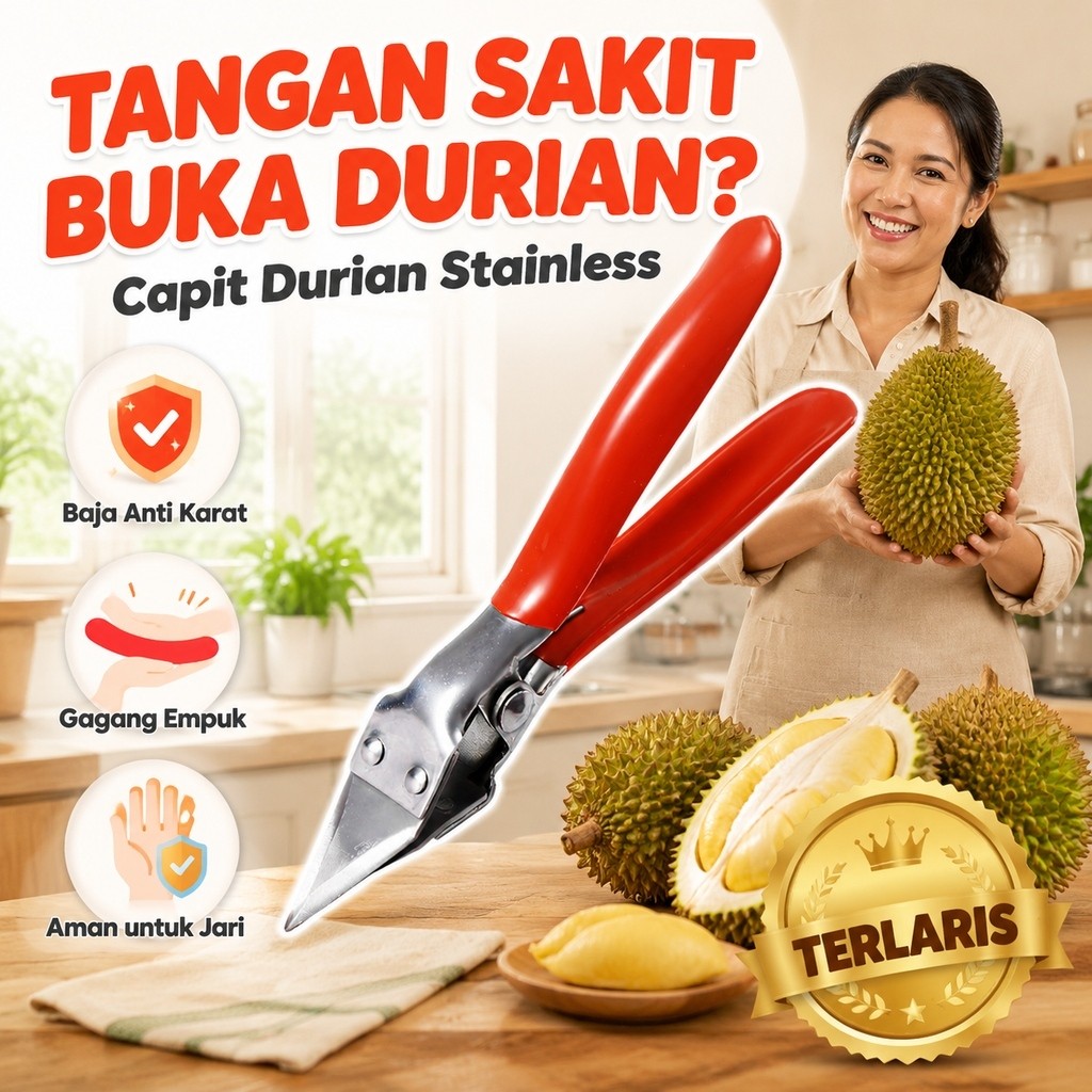 Kirim dalam 24 jam/Pembuka Durian/Penjepit Durian/Alat Pembuka Buah/Alat Pengupas Durian/Pencungkil 