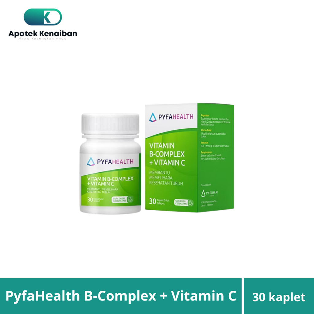 Pyfahealth Vitamin B Complex + Vitamin C / Suplemen Daya Tahan Tubuh