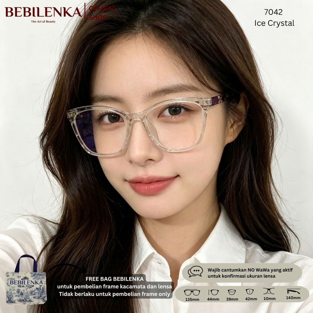 Kacamata Bebilenka Kode 2477 - 7042 Free Bag Bebilenka Tas Kacamata Korea Kotak Kacamata Gaya, Kacam