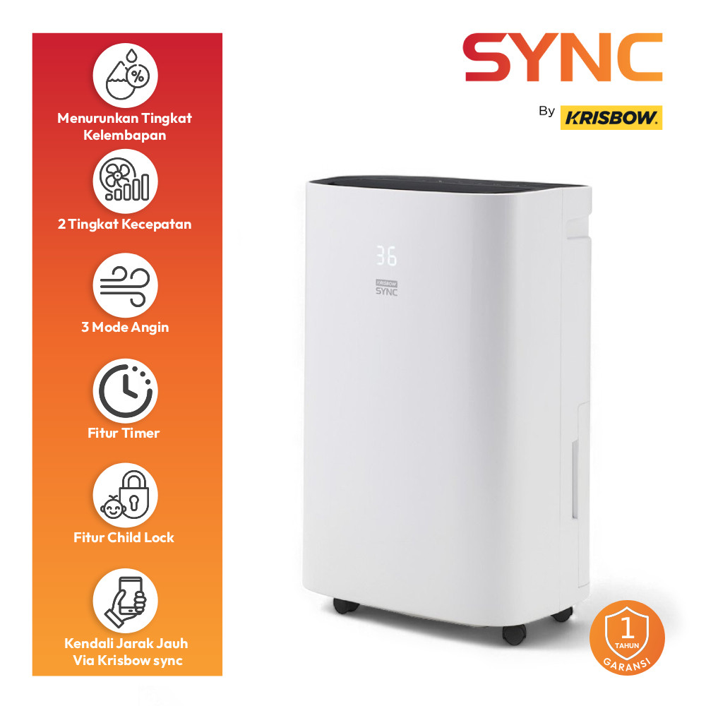 Krisbow Sync Smart Dehumidifier Dehumidifier