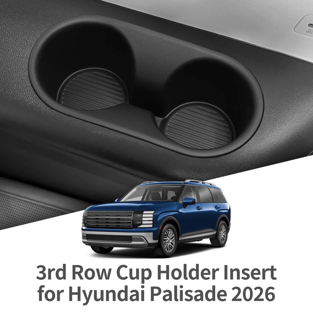 2pcs for Hyundai Palisade 2026 Water Cup Holder 3rd Row Door Handle Side Drinks Storage Box Car Inte