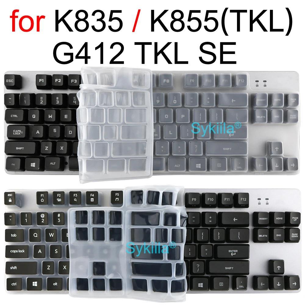 Keyboard Cover for Logitech K835 K855 TKL G412 TKL SE Mechanical Silicone Protective Protector Skin 