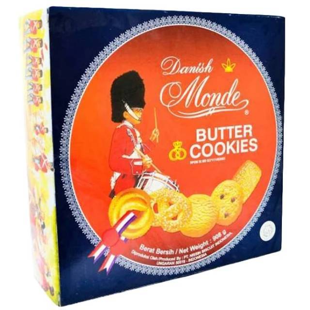 Monde Butter Cookies 908 Gram Kaleng Besar