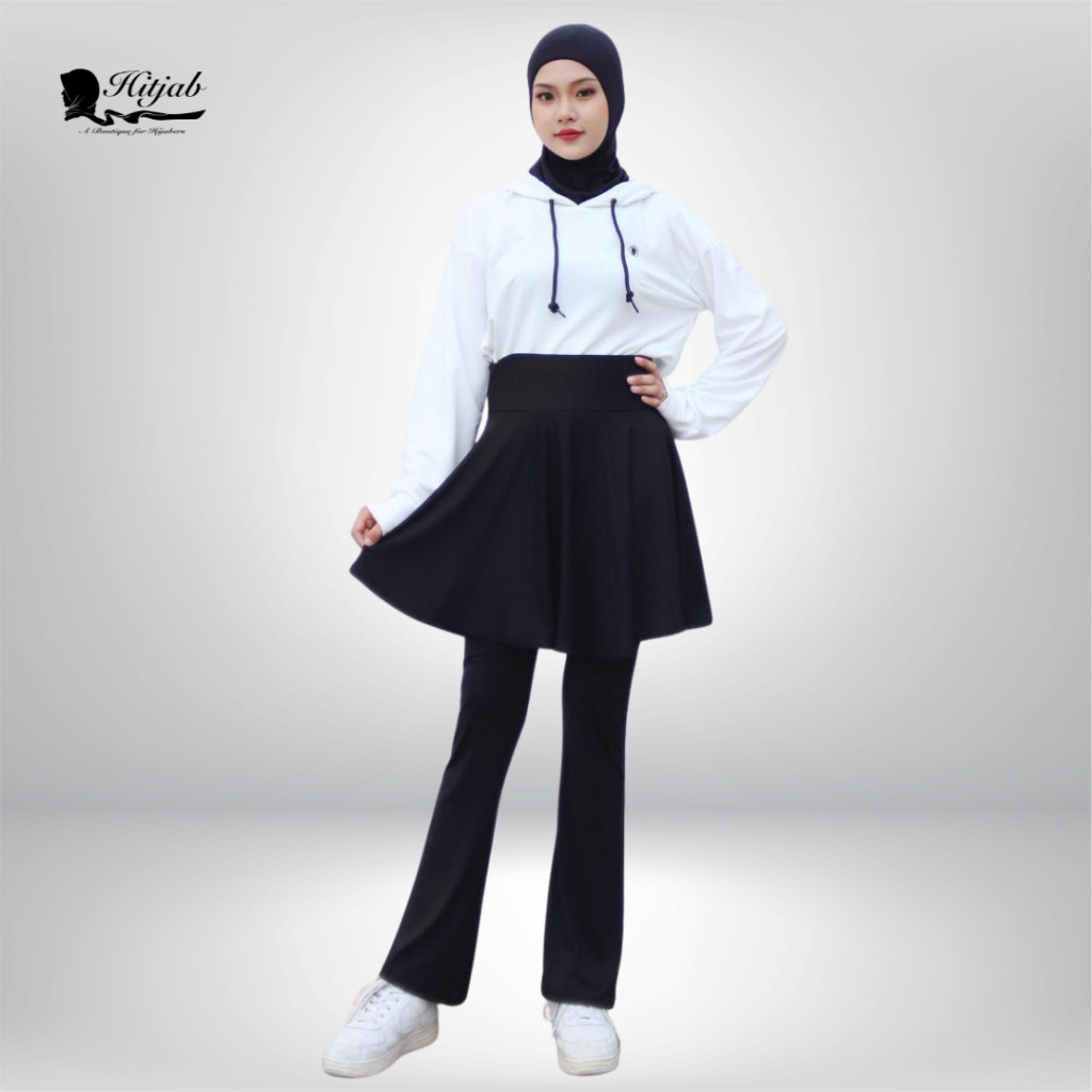 Hitjab - Rok Legging Olahraga Bootcut Bellbottom Activewear 0065