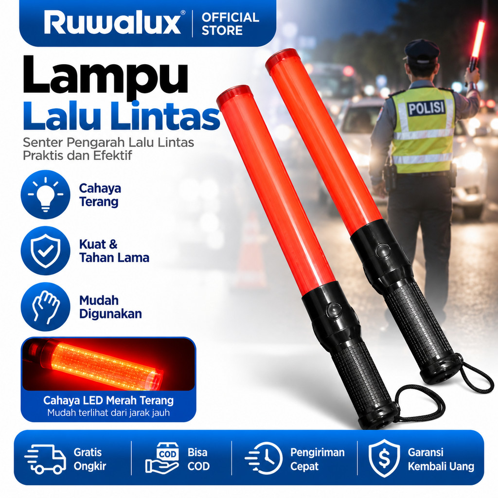 LAMPU Lalu Lintas Lalin Tongkat Parkir Polisi