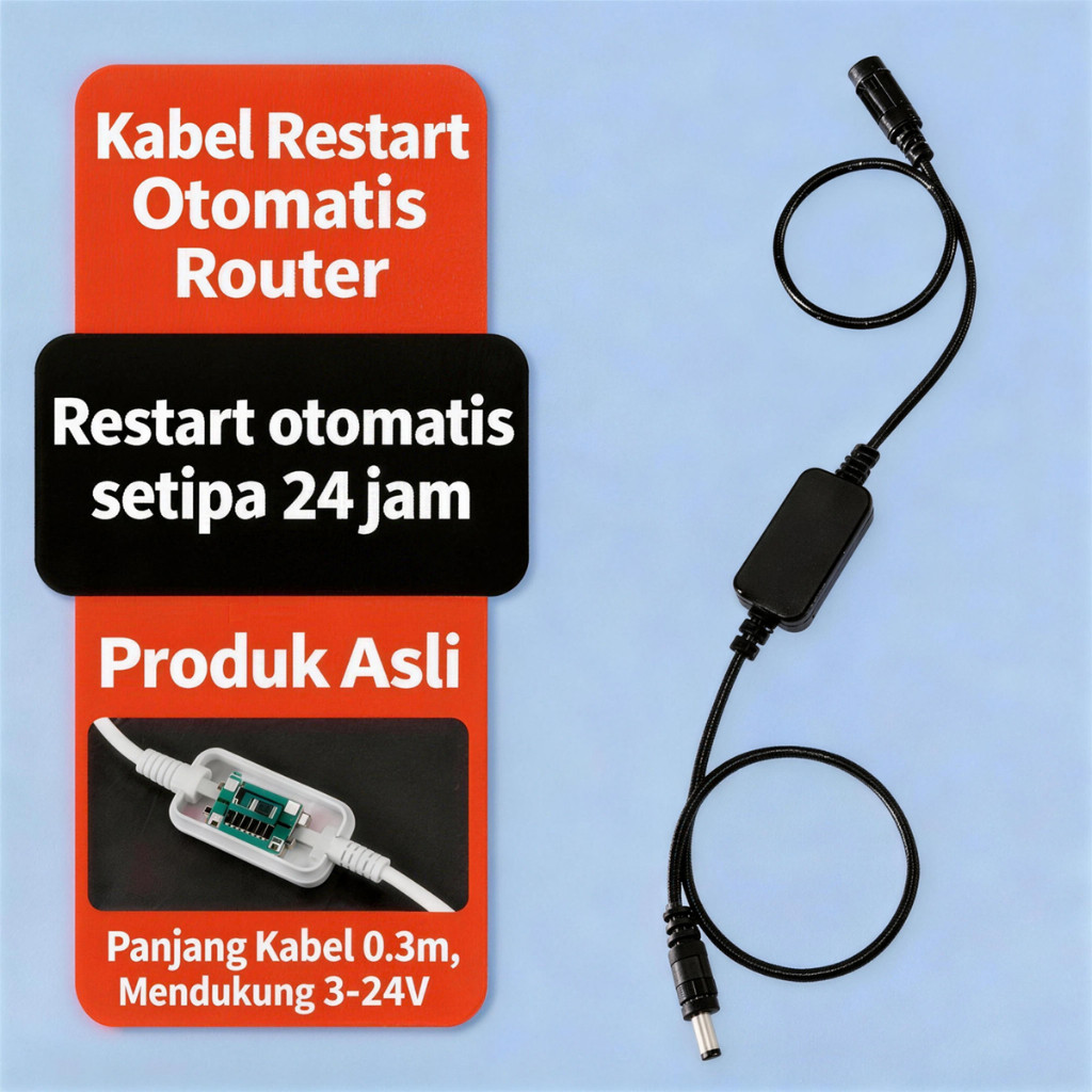 Router kabel restart otomatis wifi 24-hour reboot pengatur waktu penguat sinyall ruter wifi jarak ja