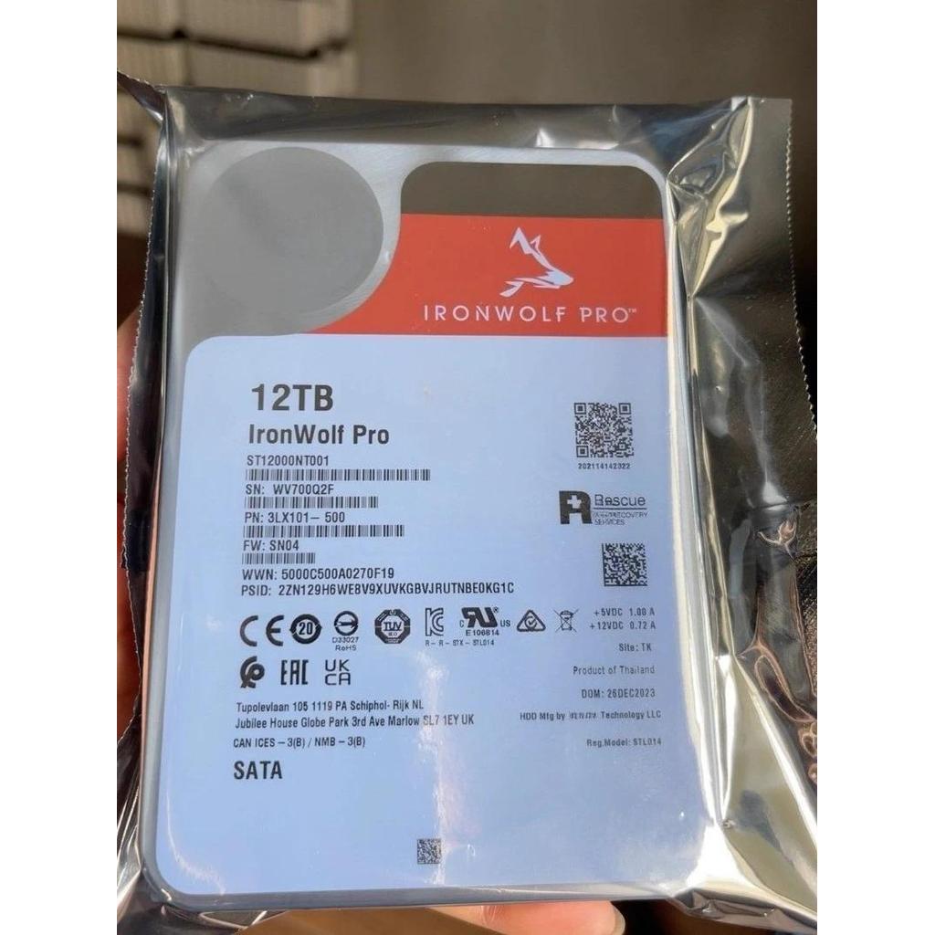 NEW IronWolf Pro 12TB 3.5" SATA 7200rpm Internal HDD ST12000NT001