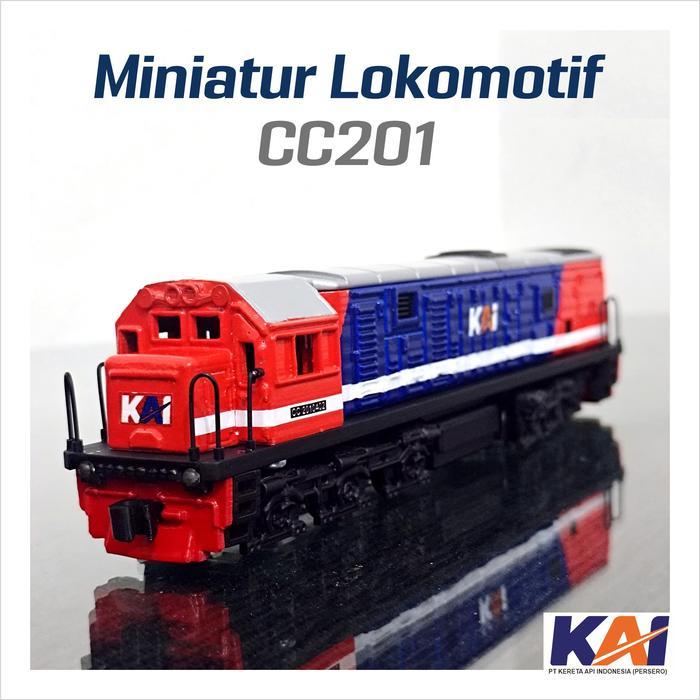 PROMO  miniatur lokomotif cc201 cc 201 - HO Scale - merah biru  FLASHSALE
