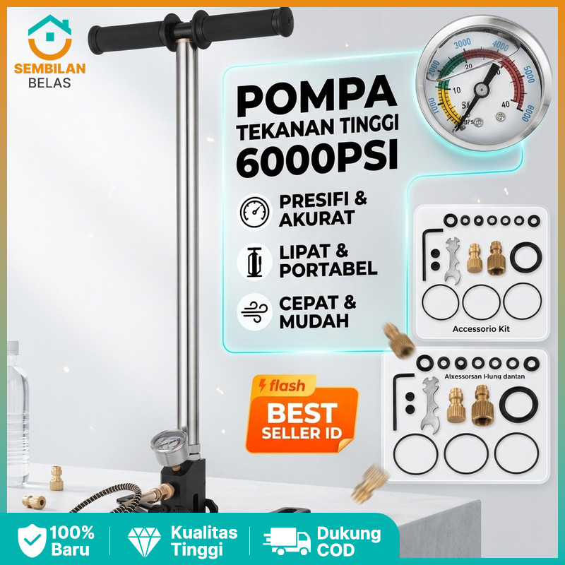 Full House 6000 psi pompa pcp barracuda termurah melipat stainless steel 4500psi Pompa Pcp Murah 600