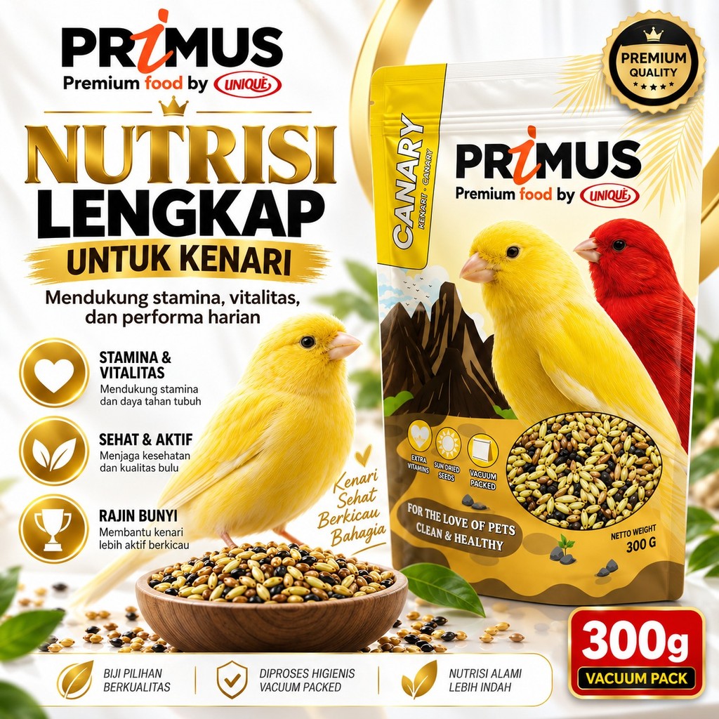PRIMUS CANARY 300 GRAM PRIMUS KENARI PAKAN KENARI