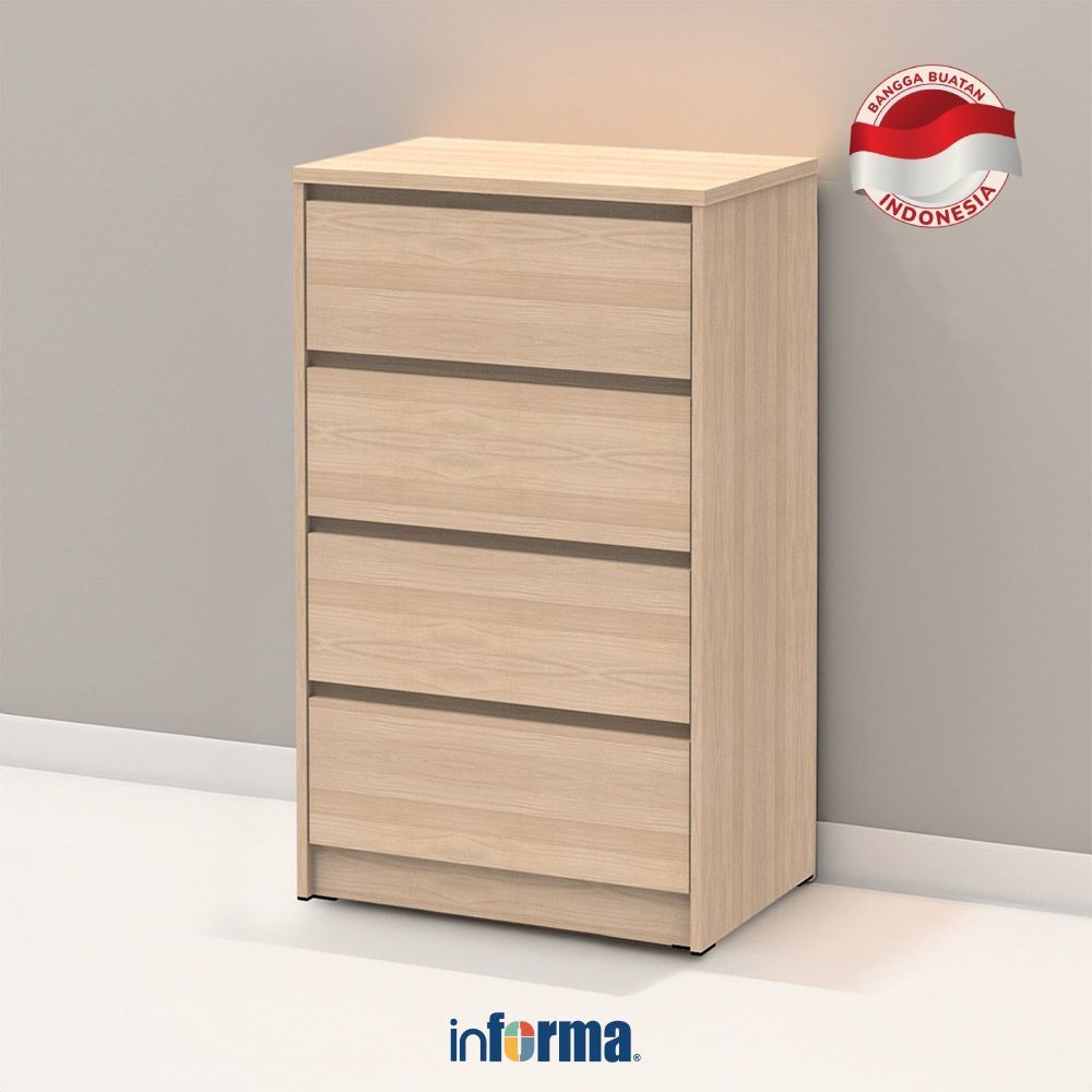 Informa Rana Laci Penyimpanan 4 Tingkat Cabinet Lemari Laci Dresser Storage Drawer Laci Baju Organiz