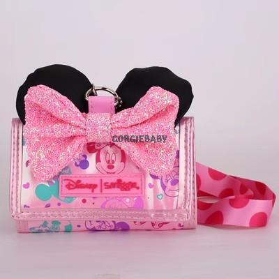 Dompet Anak/Lanyard Anak/Dompet Anak Lucu/Dompet Anak Murah - Minnie Pink+Tali
