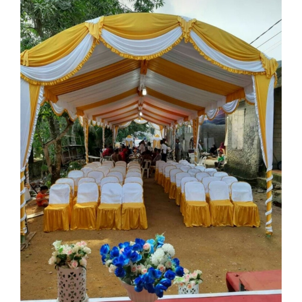 Plafon Sisir atau Plafon Serut atau Plafon Tenda Dekorasi Model Serut atau Plafon Tenda Model Sisir 