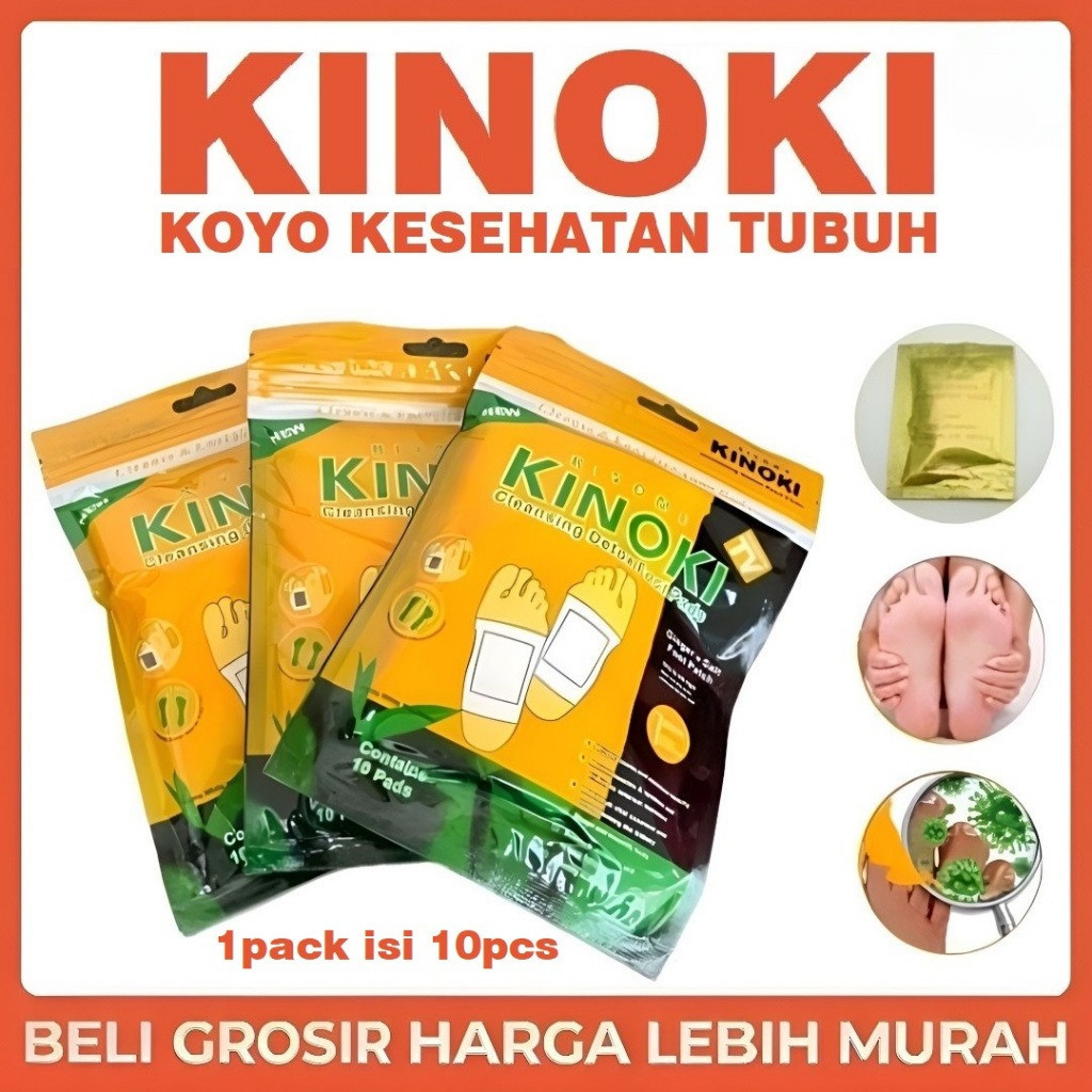 GSR1688 KINOKI Koyo Kesehatan Koyo Kaki KINOKI GOLD Penyerap Racun Ditubuh 1pack Isi 10pcs
