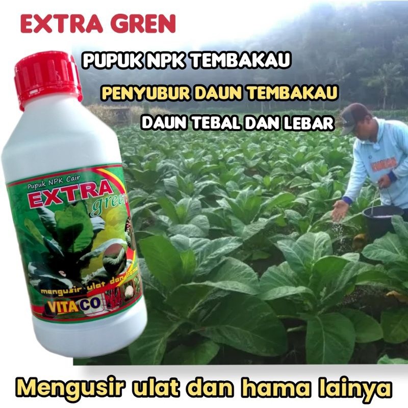 Pupuk Daun Tembakau Extra Vitaco + Zpt (Ga3)isi 1Liter Pupuk Boster Daun Tembakau Menebalkan Daun Te