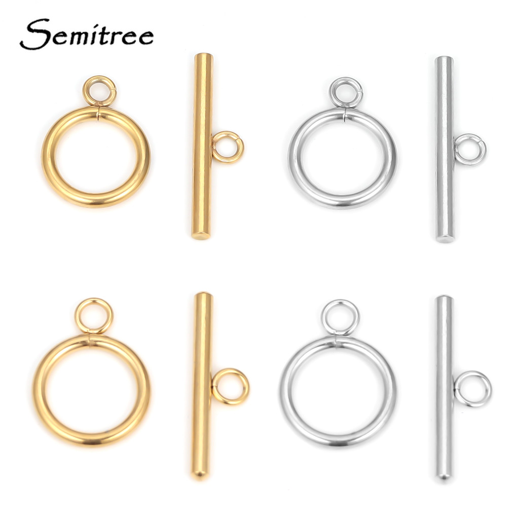 5 Sets Stainless Steel OT Clasp Toggle Clasps for DIY Jewelry Making Necklaces Connectors Bracelets 
