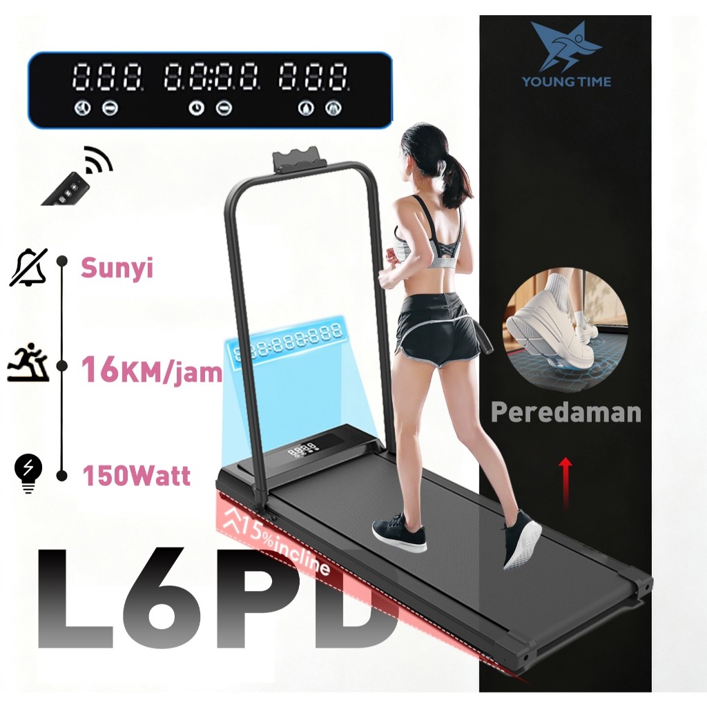 【YT】 Treadmill Elektrik treadmill lipat  Walking Pad Running Pad treadmill electric low watt