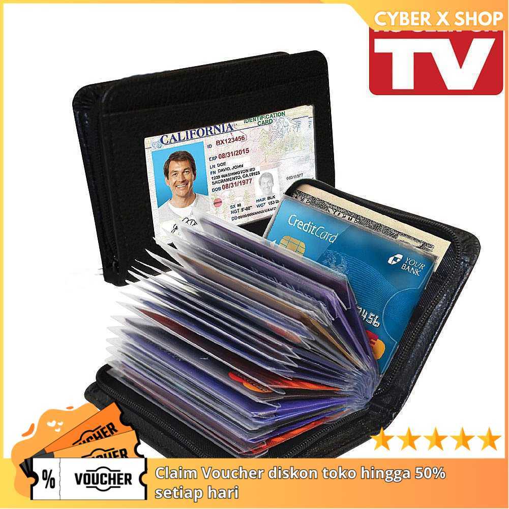 [CYBER] Dompet Kartu Kredit Kapasitas 36 Card | Aksesori Rumah Tangga dan Pribadi | Tempat Penyimpan