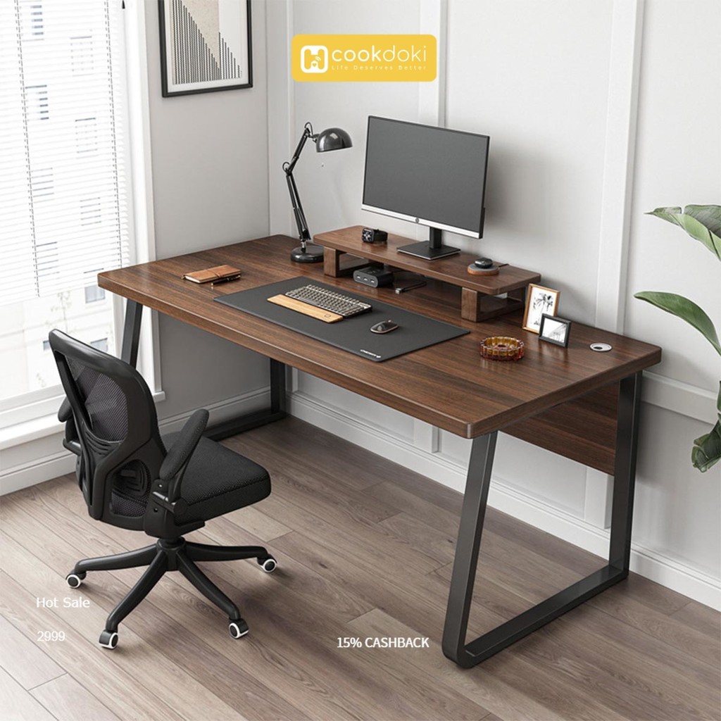 Cookdoki Meja Komputer/ Meja Kerja / Meja Gaming  / Meja Kantor / Meja Kantor Minimalis / Meja Belaj