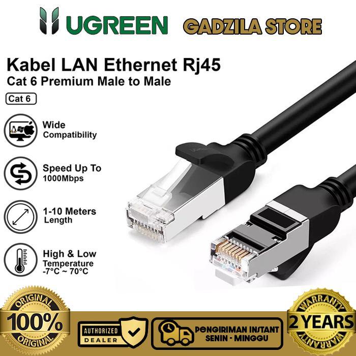 UGREEN Kabel Ethernet / Internet Modem LAN RJ45 CAT 6 Flat UTP Gigabit - CAT 6, 2 METER