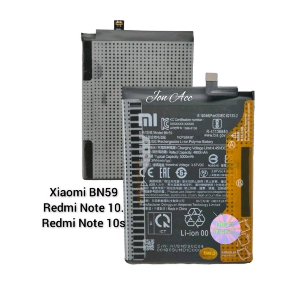 BATERAI BATRE XIAOMI REDMI NOTE 10 NOTE 10S BN59 oryginal 5000MAH JPGSHWSE