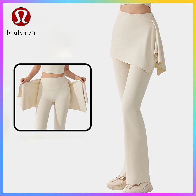 lululem0n wanita Lululem0n casual yoga workout two-piece flared pants YK335