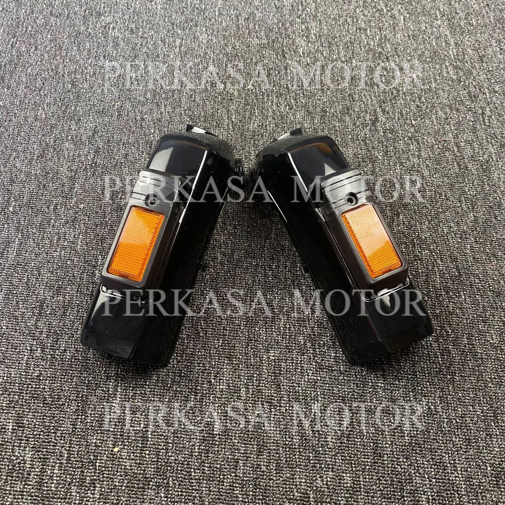 Tutup Skok + Mata Kucing Prima Warna Hitam – Aksesoris Motor Honda Prima