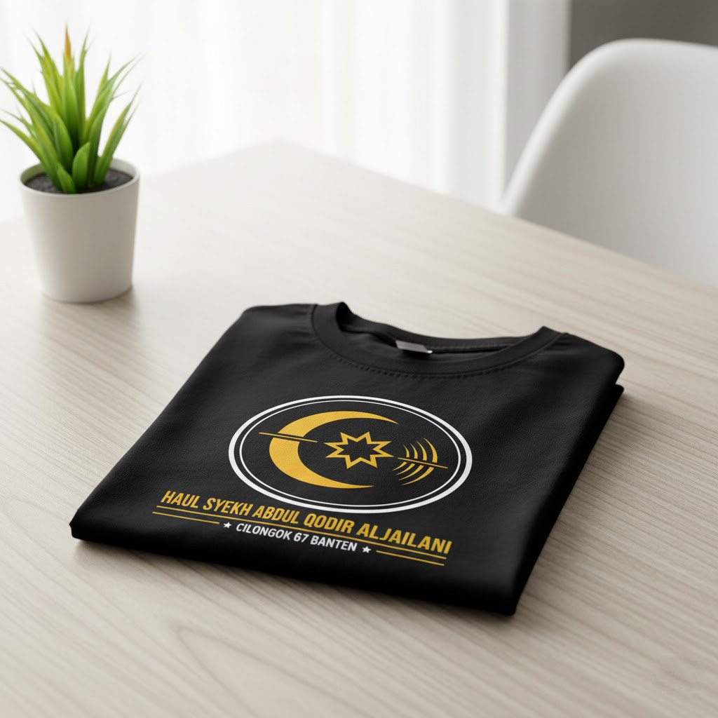 KAOS HAUL SYEKH ABDUL QODIR AL JAILANI CILONGOK BANTEN | T-SHIRT ISLAMI MAJELIS SANTRI PREMIUM