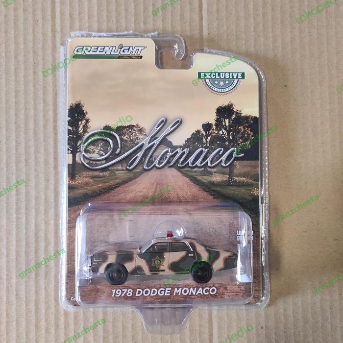 GREENLIGHT 1978 DODGE MONACO - HAZZARD COUNTY CAMOUFLAGE SHERIFF BEST