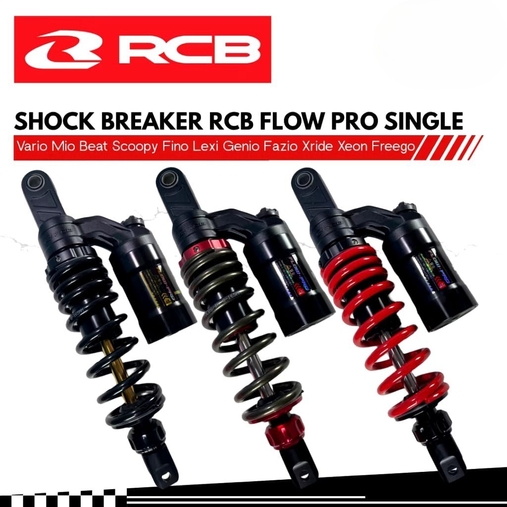 Shock Breaker RCB Flow Pro 305mm 330mm 340mm Vario Beat Scoopy Genio Lexi Original