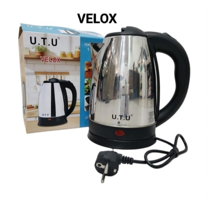 Teko Listrik Kettle Listrik Ceret Listrik Pemanas Air Listrik UTU Velox 1,8 Liter