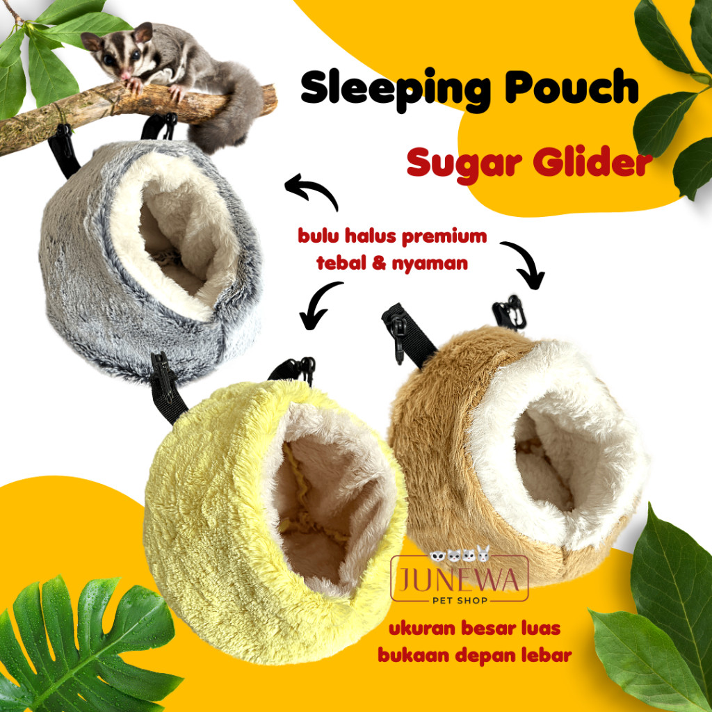 BEST AKSESORIS- [ Hewan Peliharaan ] Sleeping Pouch Sugar Glider Tempat Tidur Sugar Glider EGG