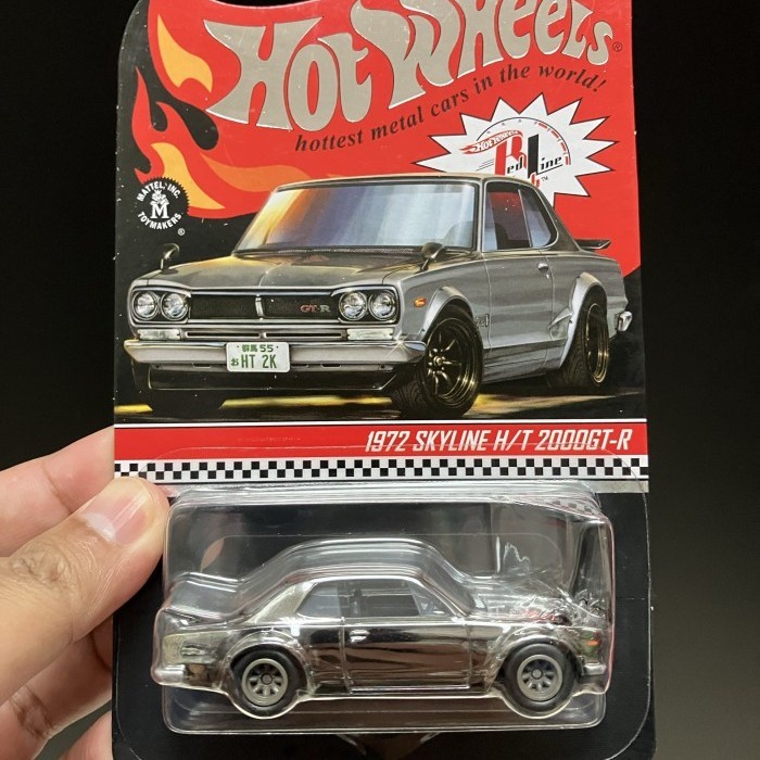 Hot Wheels RLC Red Line Club 1972 Nissan Skyline H/T 2000GT-R Crome
