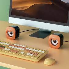 Speaker Mini USB ROBOT RS180 Stereo Bass untuk Laptop Komputer