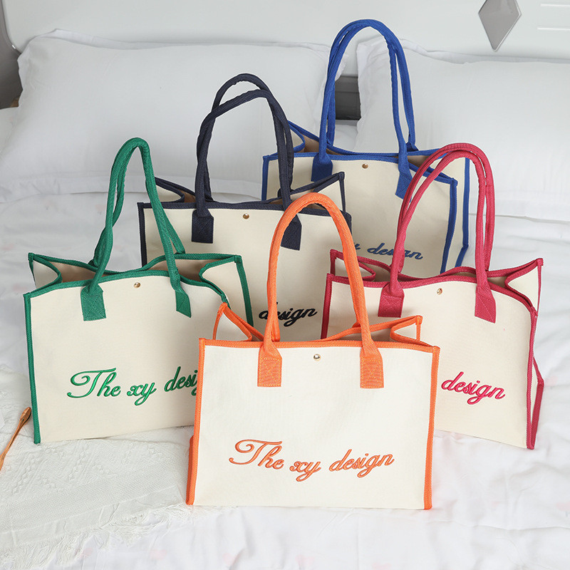 Tas Totebag Kapasitas Besar / Tas Kanvas Desain / Tas Wanita / Tas Tangan Mewah / Tas Wanita Kapasit