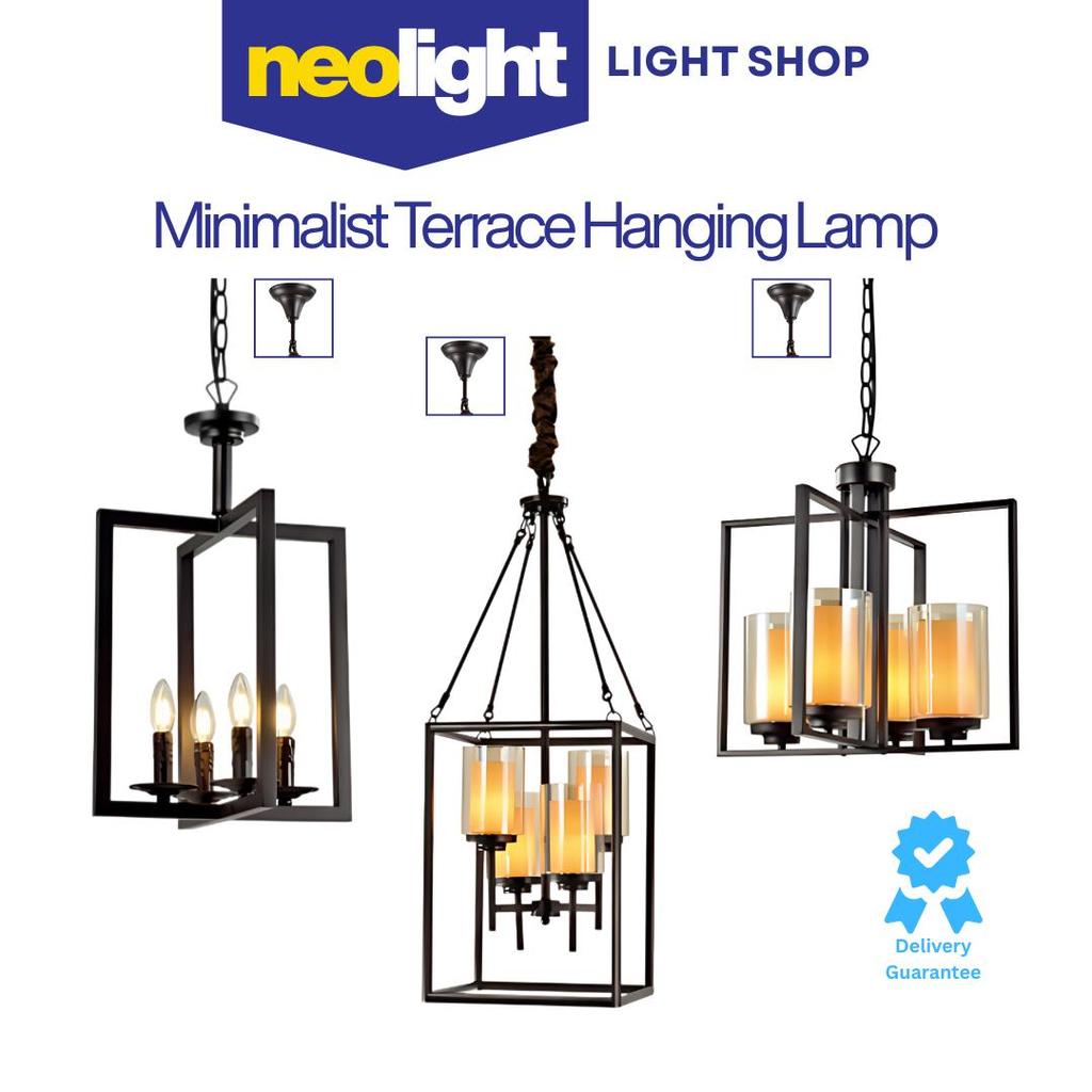 NEOLIGHT - LG9006/4 CF | Lampu Gantung Hias Minimalist Teras Lampu Gantung Teras Lampu Gantung Hias 