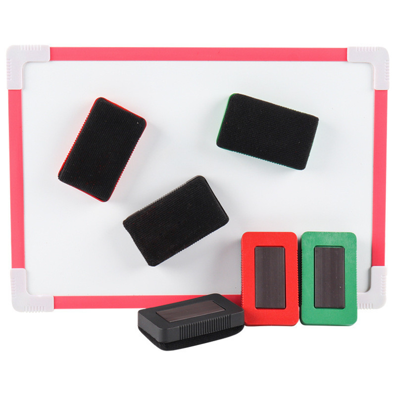 Penghapus Papan Tulis Magnetik Kain Flanel Mini, Untuk Whiteboard & Blackboard, Alat Tulis Unik