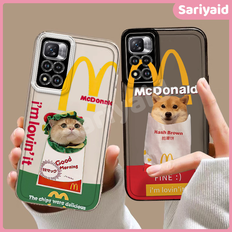 Casing hp Redmi Note 14 12 10 9 4G REDMI 13 5G 12 Redmi 14C 13C 9C NFC 10A 9A anak kucing mcdonald S