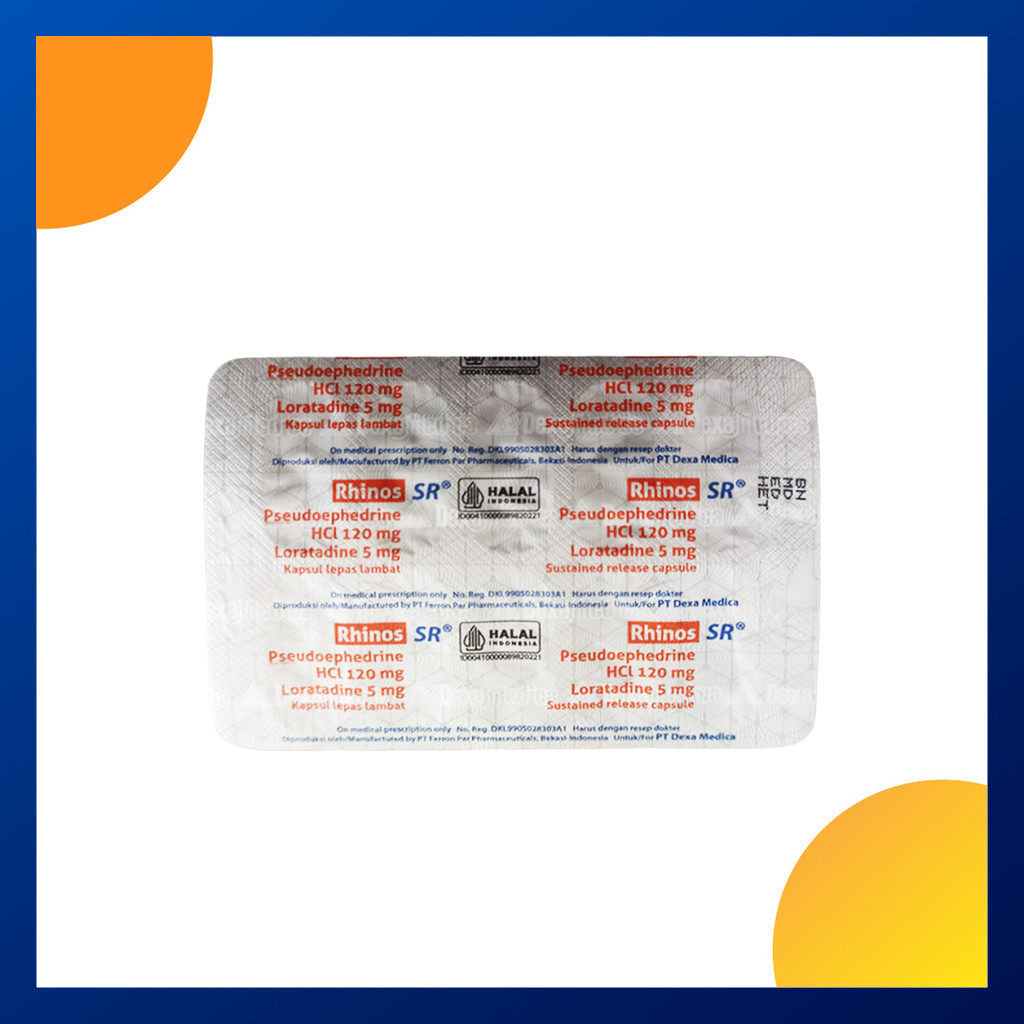 RHINOS SR 1 BLISTER @ 10 KAPSUL LEPAS LAMBAT