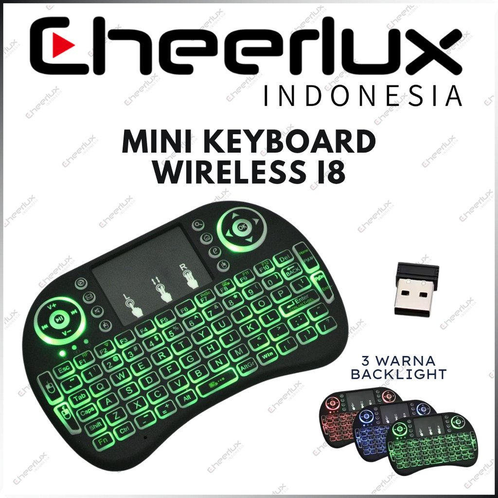 Keyboard I8 Wireless  | Keyboard Wireless I8 Minimalis | Keyboard Mini Wireless I8 Backlight