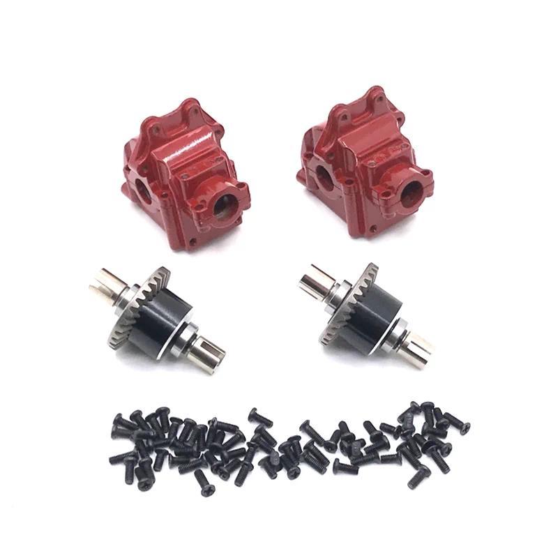 Upgraded Metal Front & Rear Gearbox fferential For WLtoys 144010 144001 144002 124016 127017 124018 