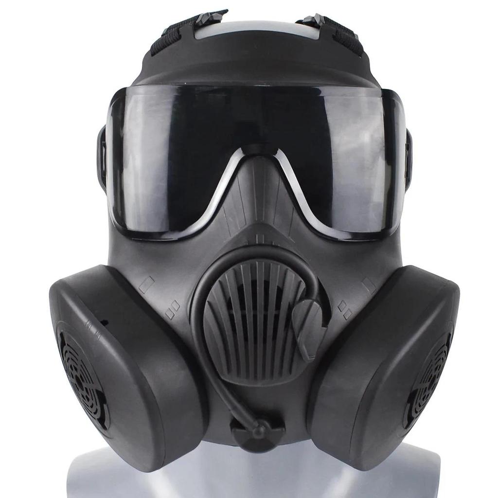 Protective Tactical Respirator Mask Full Face Gas Mask for  Shooting  Riding Outdoor CS Game Cosplay
