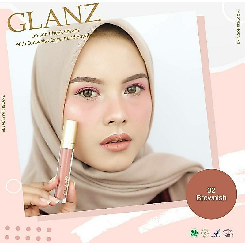 3in1 Glanz Lip, eyeshadow and Cheek Cream by KK indonesia