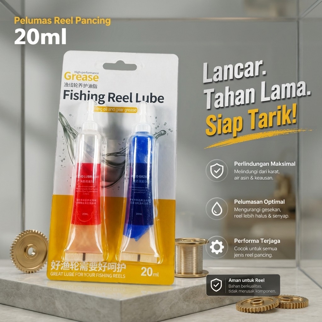 Original Gmarty Pelumas Reel Pancing 20ml Premium Untuk Main Gear Pinion